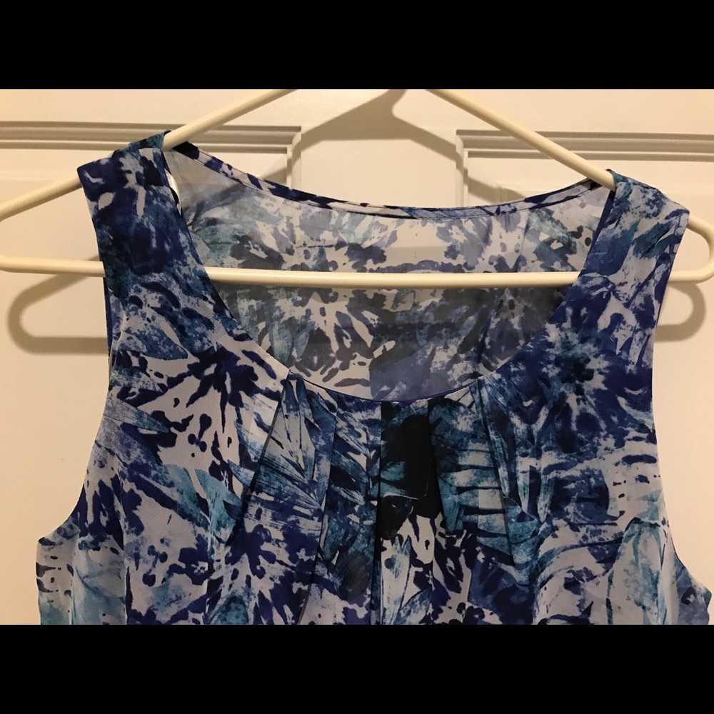 Blue print dress